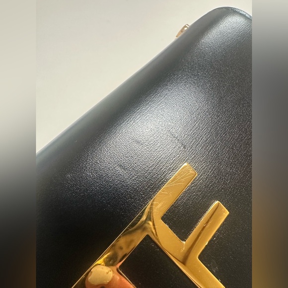 Tom Ford black fold-over wallet on chain. - Picture 5 of 5